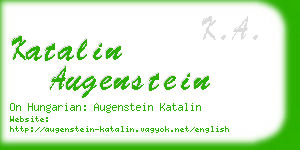 katalin augenstein business card